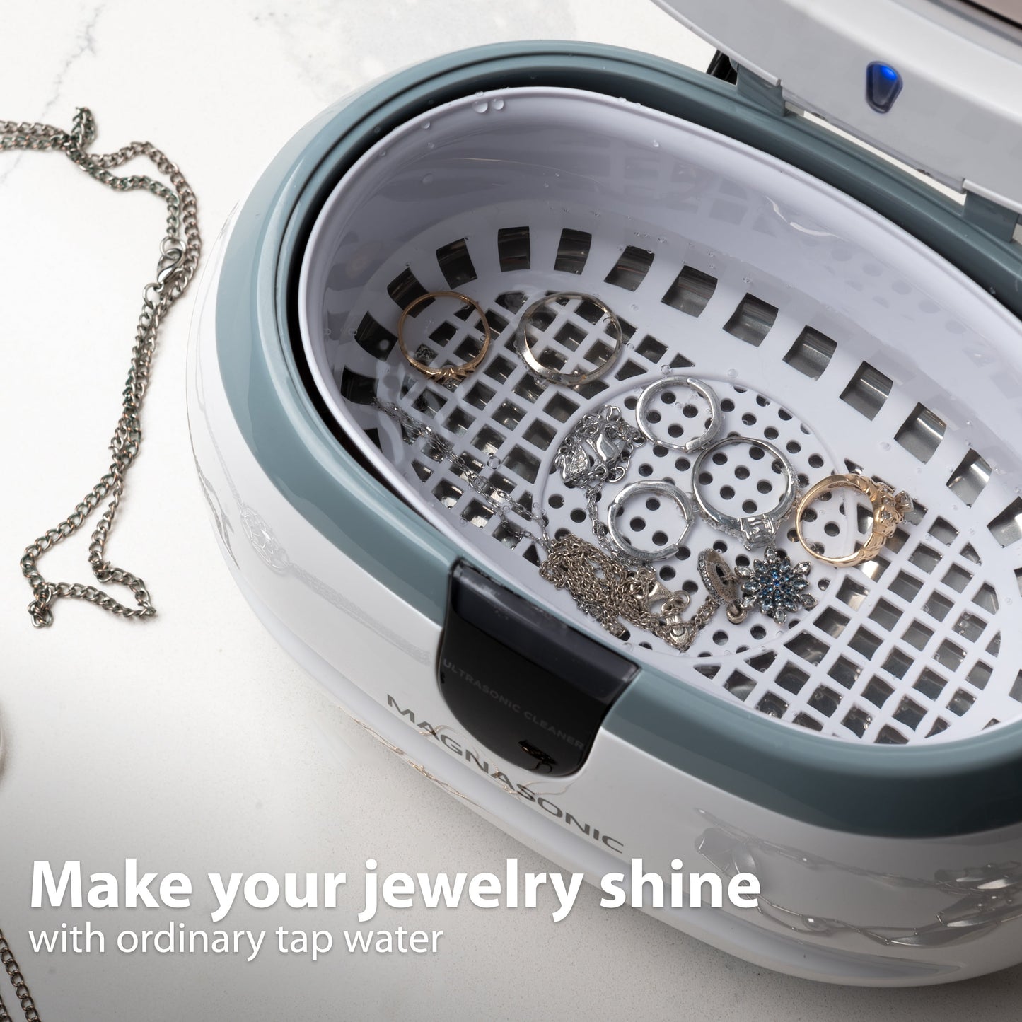 Professional Ultrasonic Cleaner Machine, for Jewelry, Eyeglasses, Dentures, Coins (CD2800)
